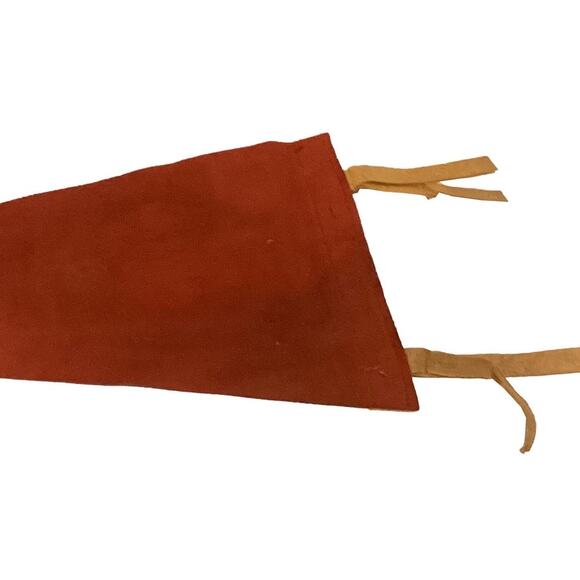 Vintage Red Felt Pennant PLYMOUTH ROCK/Plymouth Mass Souvenir Memorabilia - Picture 4 of 5